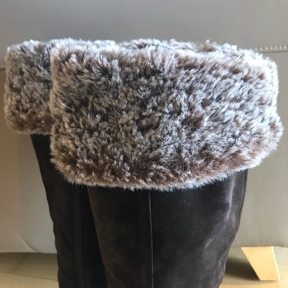 Aquatalia Chocolate Tall Boots 36.5 - Picture 6 of 6